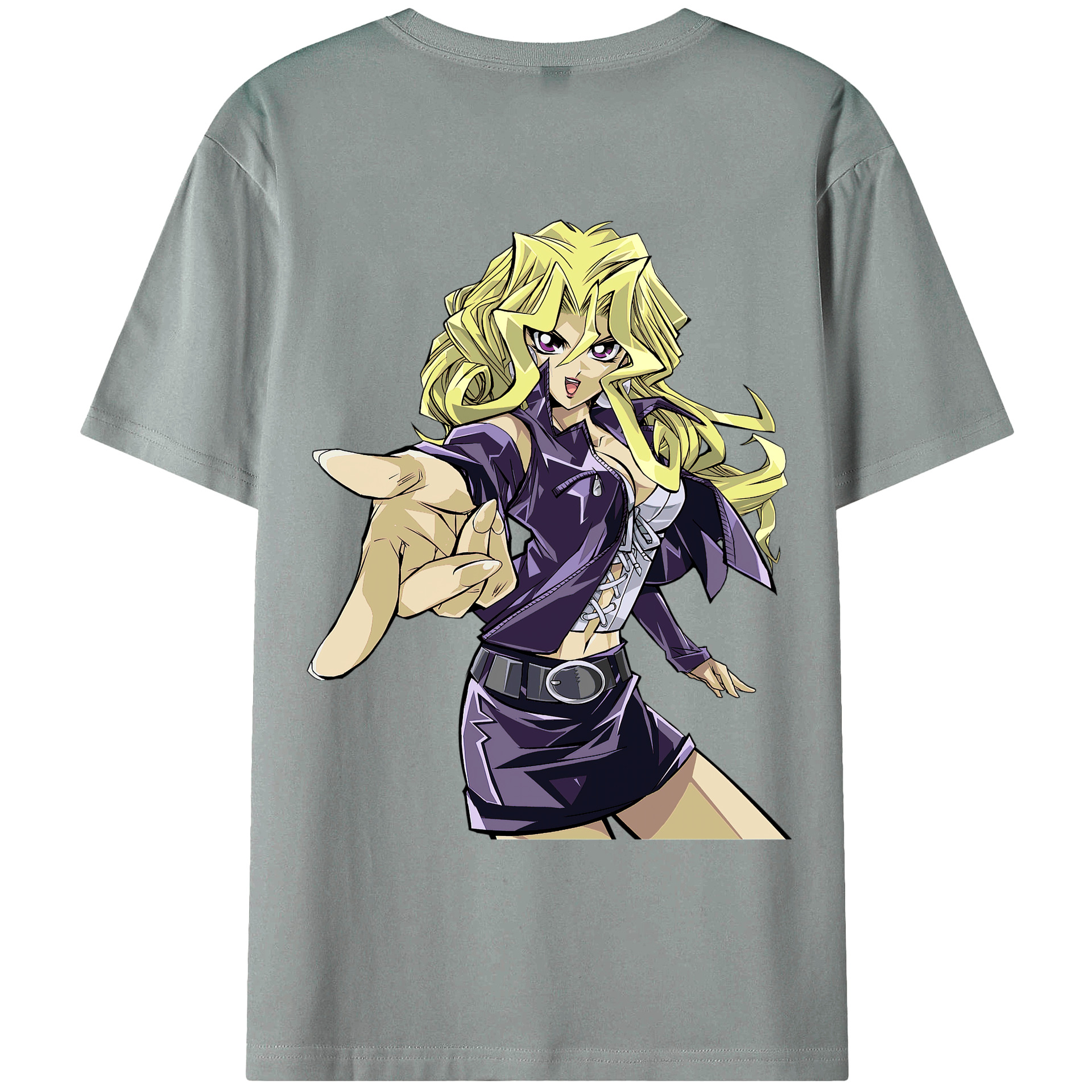 （画像用） 遊☆戯☆王 Yu-Gi-Oh! 綿100％ メンズ半袖Tシャツ（バックプリント） 通気性